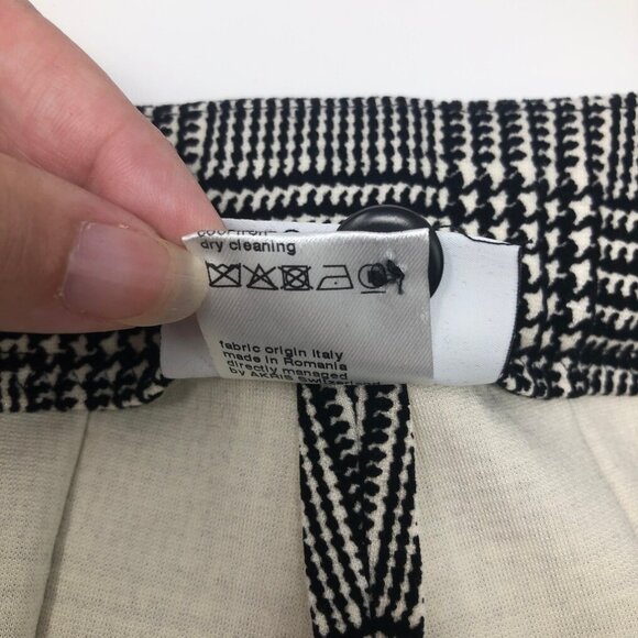 Akris Punto Black White Houndstooth Pants Size 4 Textured - Picture 8 of 8